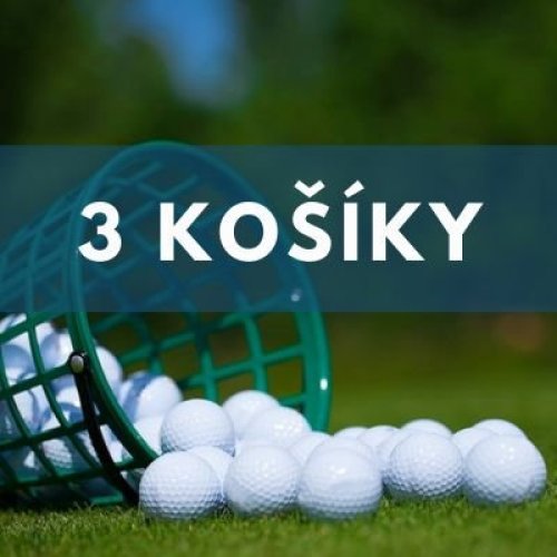 3 košíky míčků (150 ks)